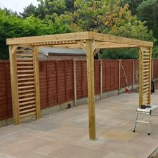 Garden Wooden Gazebo Pergola Kit - Roof And Shade Panels - Panel - 2.4m Width