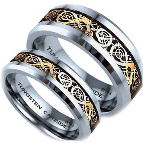 His and hers tungsten - his, celtic