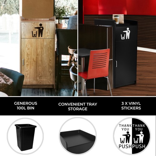 Wooden litter bin tray - litter, stand