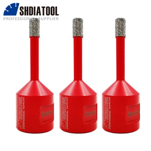 3pcs 6mm diamond core drilling - 3pcs,