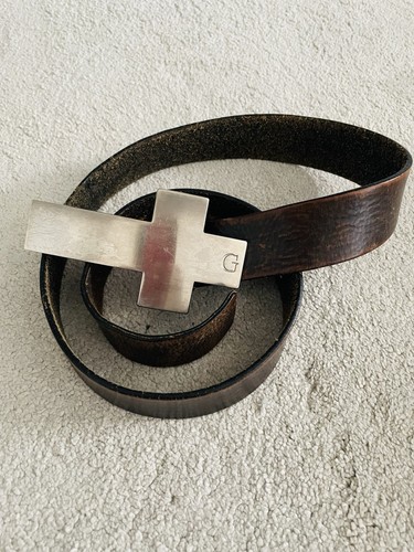 Guess brown leather adjustable - guess,