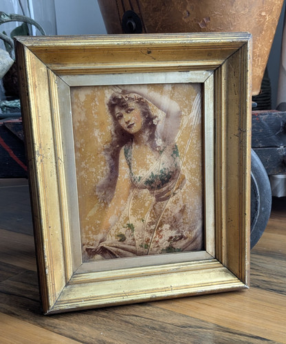 Antique victorian crystoleum - antique,