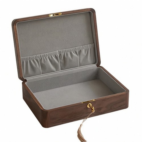 Lockable walnut storage - lockable,