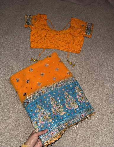 Indian fancy wedding orange