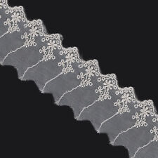 Black Soft Lace Clipped Wide Delicate Craft Lingerie Trim 1/2/3/4/5/25 Metres