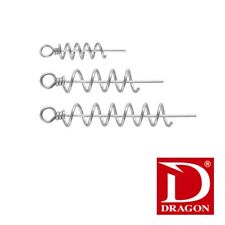 Dragon cork screws for lures. Soft plastic screw in loops.Predatory fishing 5pcs