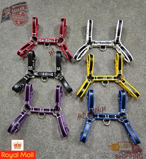 CHEST STRAP LEATHER ADJUSTABLE BULLDOG HALF HARNESS CLUB-WEAR UNISEX COSTUME