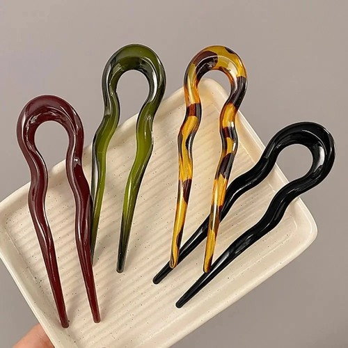 Shaped hair fork - u-shaped,