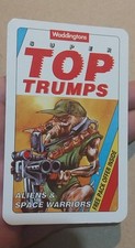 Waddingtons 1992 Super Top Trumps Aliens and Space Warriors Complete Your Set