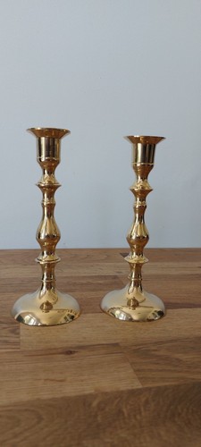 Vintage brass candlestrick - brass,