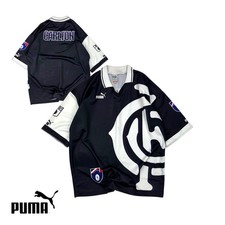 Puma Rugby 80’s Vintage Black/White/Purple T-Shirt/Jersey, Size M