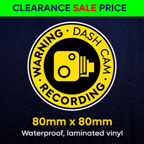 Dash cam car sticker - car, decal