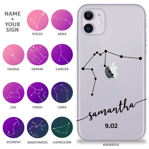 Personalised phone case clear - personalised,