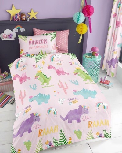 Cutie saurus duvet cover - cutie,
