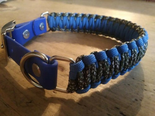 Handmade adjustable dog collar - handmade,