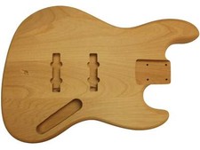 Unsanded raw alder Jazz bass body