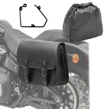 Saddlebag + support for chopper / custombikes 1200 CB Custom 16-17 left 20l