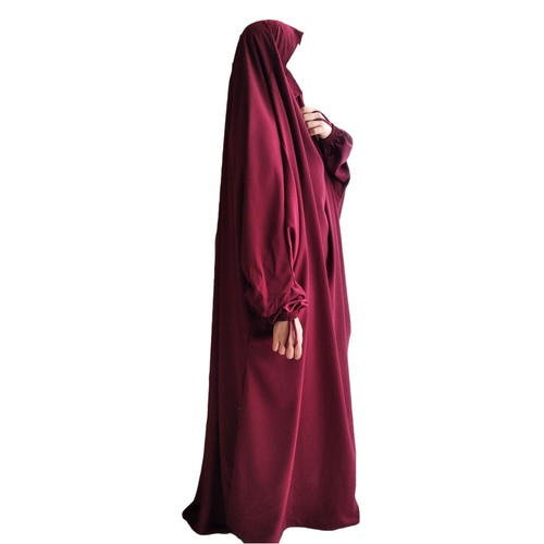 One piece jilbab - jilbab, maroon