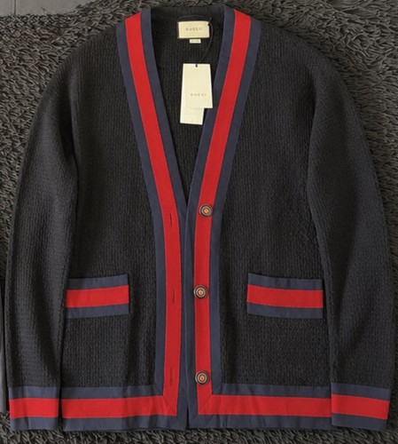 Gucci web cardigan tweed style - web,