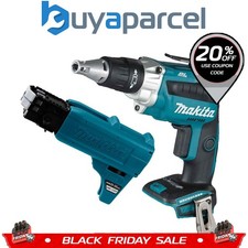 Makita DFS250Z 18v Brushless Collated Autofeed Drywall Screwdriver + Attachment
