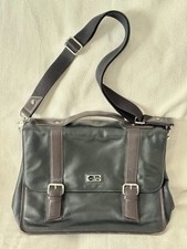 Jeff Banks Leather Satchel/Briefcase with Shoulder Strap
