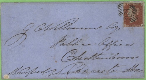 1854 penny red p16 on - 1854,