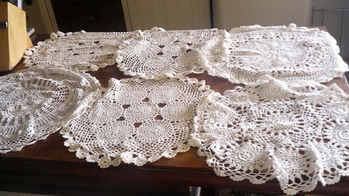 Large vintage cotton lace - vintage,