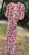 Lulus Cream Red Print Maxi