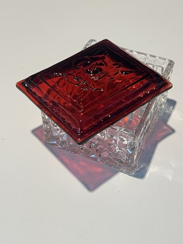 Vtg crystal and rose jewelry - crystal,