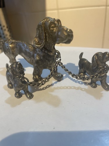 Vintage dachshund pewter dog - vintage,
