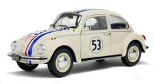 Solido 1:18 Diecast - 1975 VW Beetle 1303, Herbie Racer 53, White - S1800505