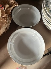 2 X Denby Everyday Black Pepper Cereal/ Soup/ Dessert Bowls 7 1/4 in Dia 2inDeep