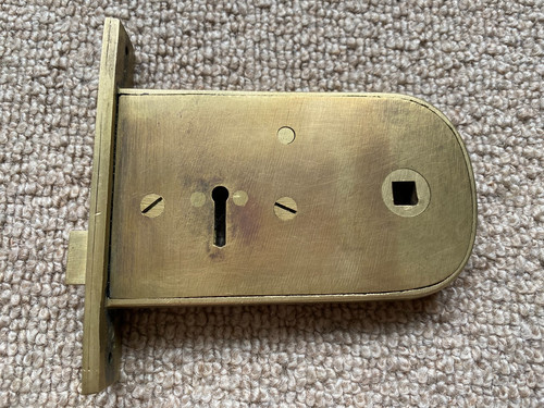 Reclaimed door rim lock old - door,