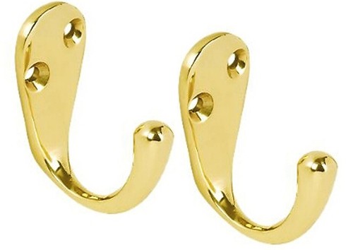 Brass robe hook 50mm - robe,
