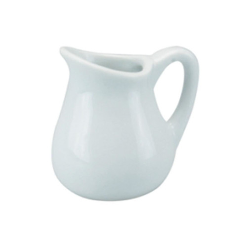 White ceramic milk jug 25ml - white,