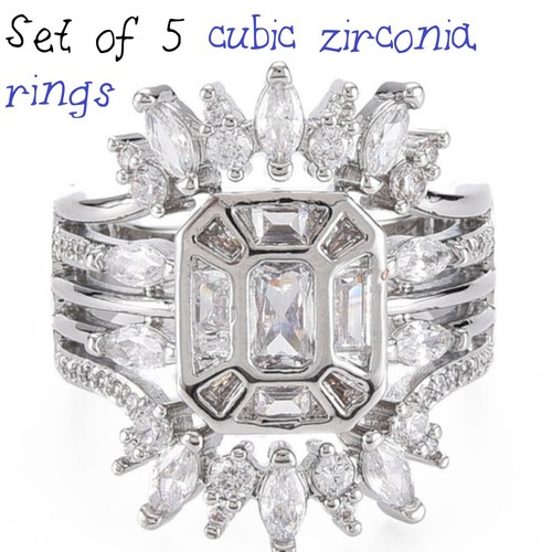 Set cubic zirconia - of,