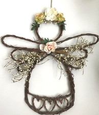 PRIMITIVE ANGEL WREATH 24"