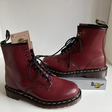 Dr. Martens 1460 Cherry Red Leather Air Cushion boots UK6 EU39 Made in England  