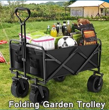 Heavy Duty Garden Trolley Large Folding Festival Wagon Truck Beach Camping Cart