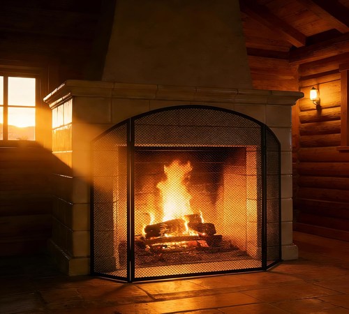 Kingson black fireplace - kingson,