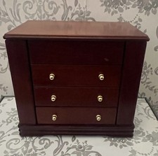 Dark Wood Jewellery Box Large