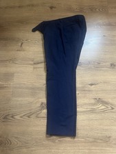 Next Bright Blue Tailored Fit Suit Trousers 32S 32 Short