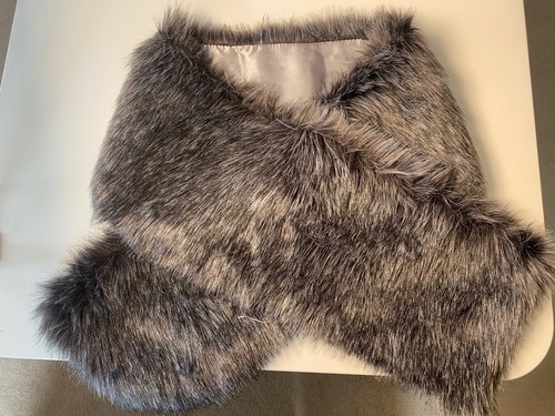 Faux fur dark - faux, grey