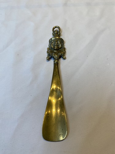 Vintage brass clown jester - brass,