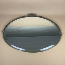 Antique Oval Wall Mirror Gold