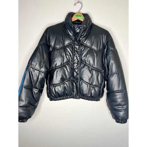 Zara faux leather puffer - zara,