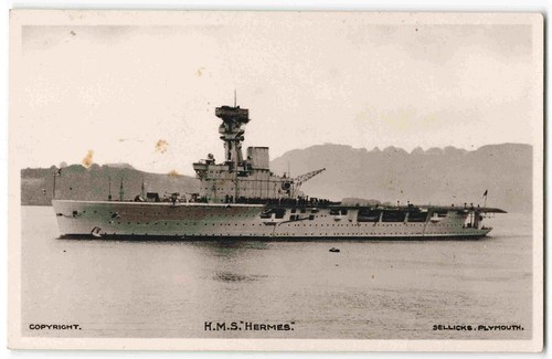 Hms hermes aircraft carrier - aircraft,