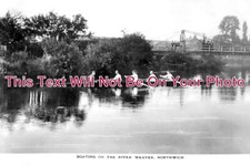 CH 3022 - Boating On The River Weaver, Northwich, Cheshire c1913