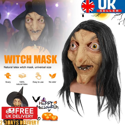 Halloween witch mask scary - witch,