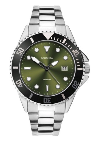 Sekonda men watch with green - sekonda,